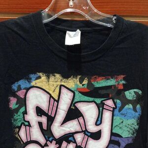 Fly Girl Grafetti Women T-Shirt Size Medium